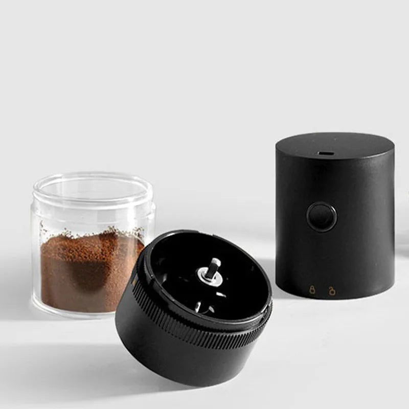 Portable USB C Rechargeable Coffee Grinder Mill Black V1142-LP1005007309837460