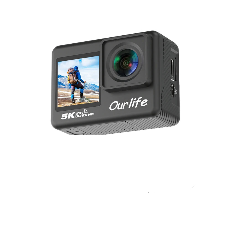 5K Action Camera with Touchscreen Waterproof Black V1142-LP1005007476503933
