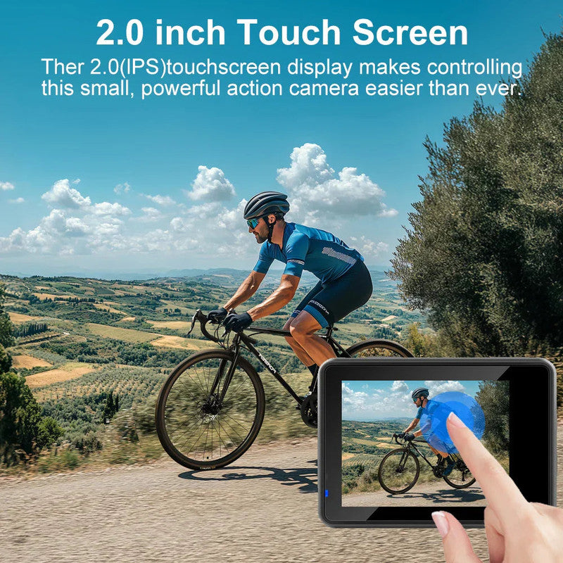 5K Action Camera with Touchscreen Waterproof Black V1142-LP1005007476503933