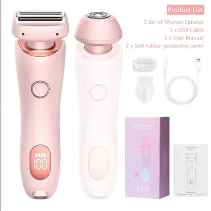 2 in 1 Waterproof Electric Shaver Hair Removal V1142-LP1005007504110807