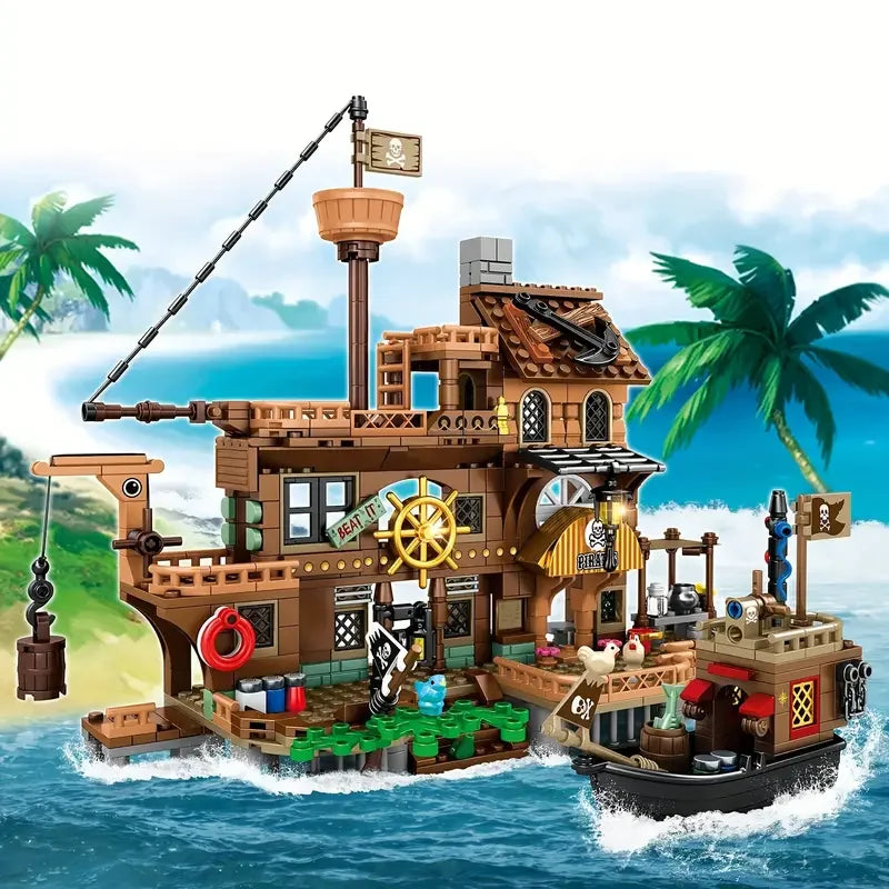 Pirate Island Fortress Building Blocks Set V1142-LP1005007540087191