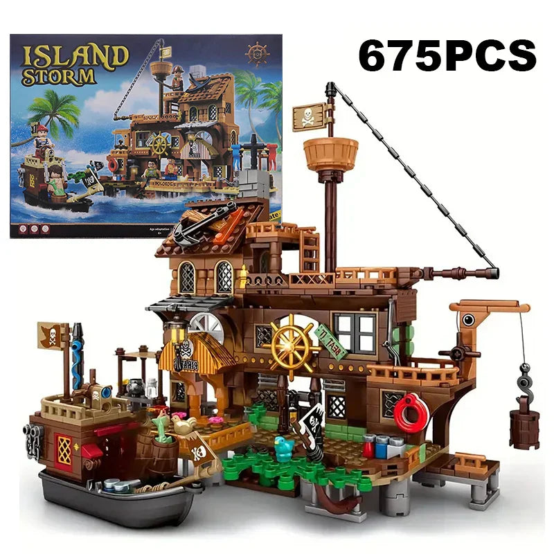 Pirate Island Fortress Building Blocks Set V1142-LP1005007540087191