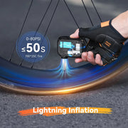 Pro Mini Electric Bike Pump Cordless Tire Inflator V1142-LP1005007579222010