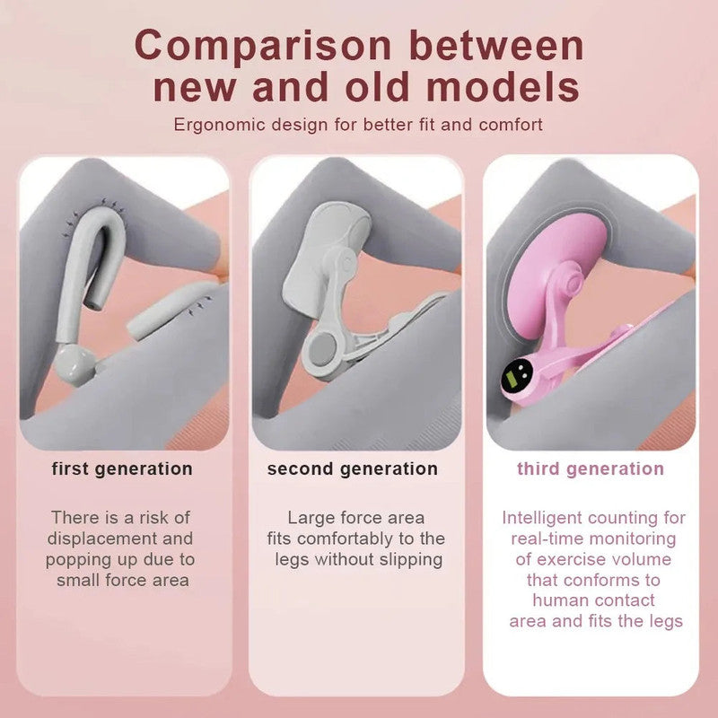 Smart Counting Pelvic Floor Thigh Trainer Recovery Pink V1142-LP1005007583209643