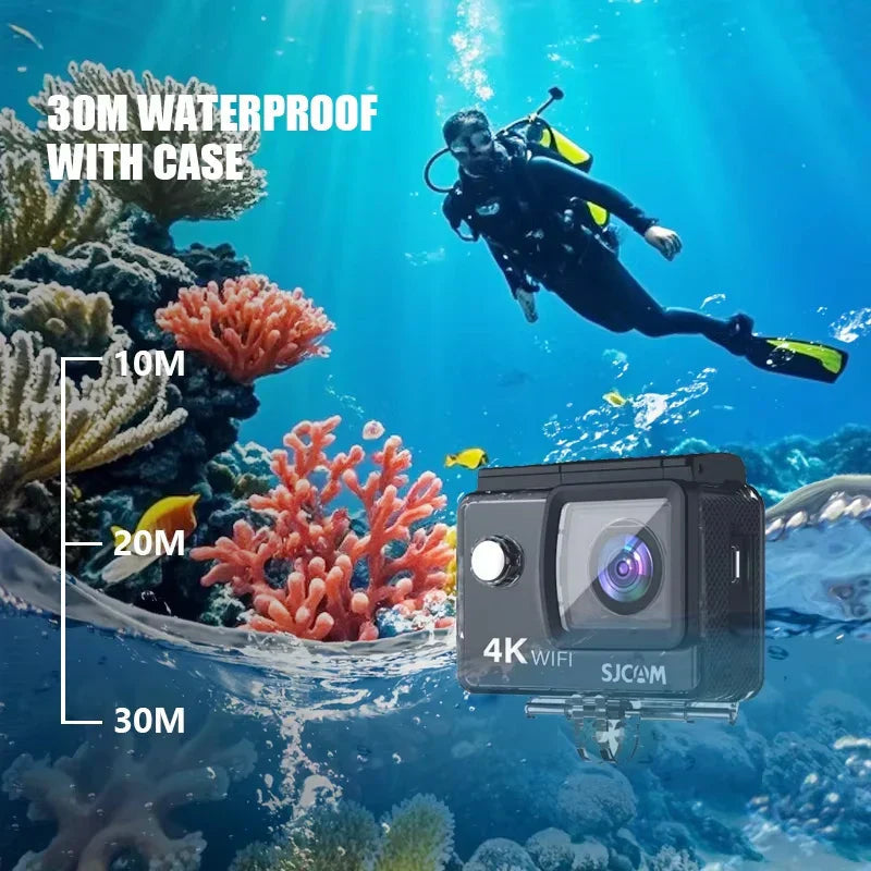 4K Action Camera 30M Waterproof Sports Cam Balck V1142-LP1005007798234923