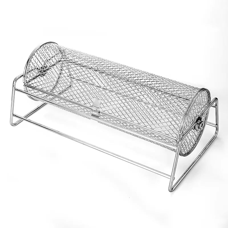 12-Inch Stainless Steel Rolling BBQ Grill Mesh Rotisserie V1142-LP1005007987883011