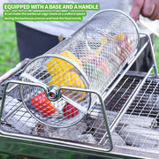 12-Inch Stainless Steel Rolling BBQ Grill Mesh Rotisserie V1142-LP1005007987883011