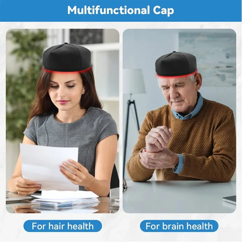 Hair Growth Cap LED Treatment Helmet Black V1142-LP1005008159915208