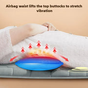 Electric Full Body Massage Mattress with Heat, Airbag, and Kneading Grey V1142-LP1005008479826186