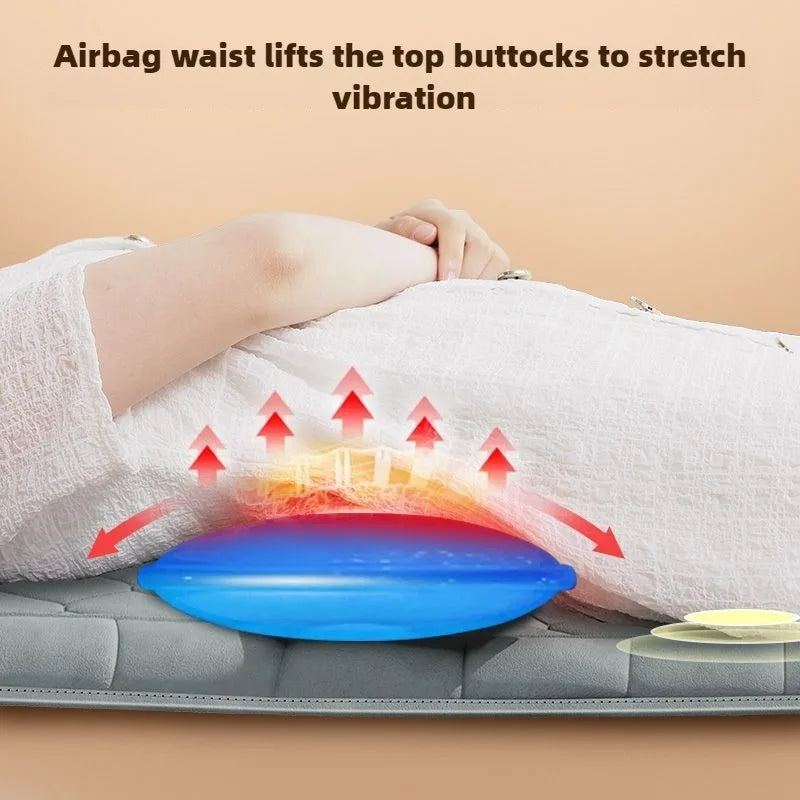 Electric Full Body Massage Mattress with Heat, Airbag, and Kneading Grey V1142-LP1005008479826186