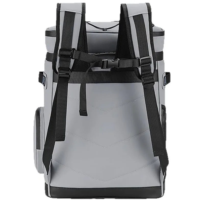 30L Camping Insulated Backpack Hot Cold Storage Gray V1142-LP1005009212286317