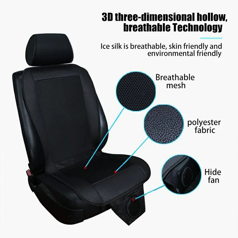 Spacer Car Cooling Seat Cushion-Fan System Black V1142-LP12000039839638044