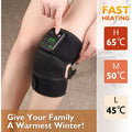 Cordless Heating Knee Pad With Massage Function - Black V1142-LP214975
