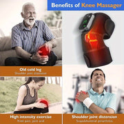 Cordless Heating Knee Pad With Massage Function - Black V1142-LP214975