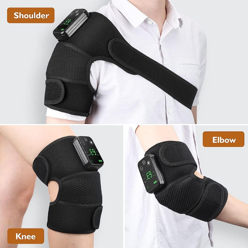 Cordless Heating Knee Pad With Massage Function - Black V1142-LP214975