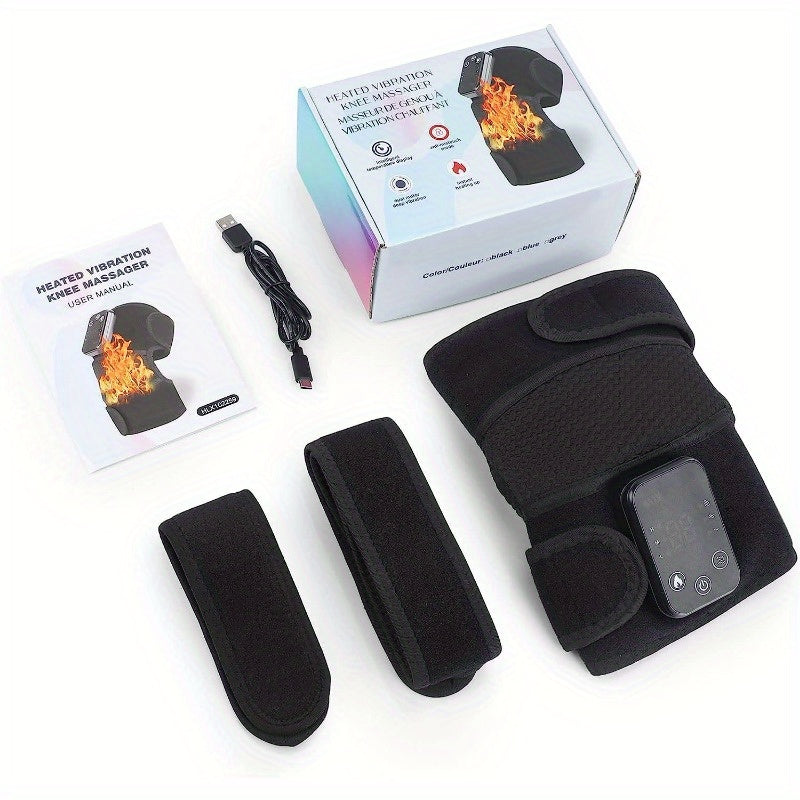 Cordless Heating Knee Pad With Massage Function - Black V1142-LP214975