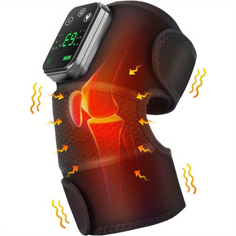 Cordless Heating Knee Pad With Massage Function - Black V1142-LP214975