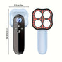 Rechargeable Handheld Massager With 4-Point Head(Blue) V1142-LP250367