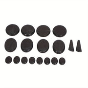 18Pcs Heated Basalt Massage Stones With Warmer Box V1142-LP316002