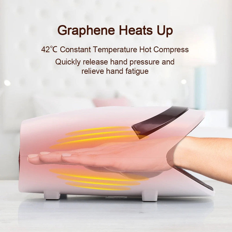 Rechargeable Hand Massager with Heat & Vibration Therapy V1142-LP56531