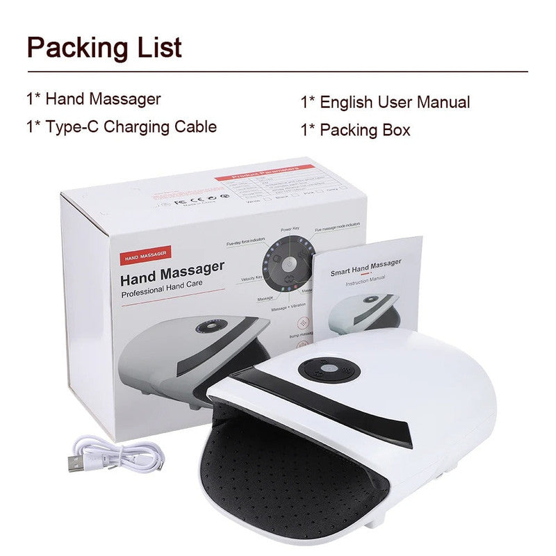 Rechargeable Hand Massager with Heat & Vibration Therapy V1142-LP56531
