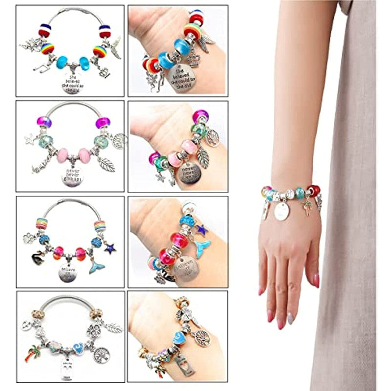 Unicorn & Mermaid Charm Bracelet Craft Kit for Girls V1142-LP601099513011195