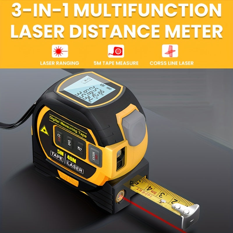 Laser Rangefinder & Steel Tape Measure V1142-LP601099514437705