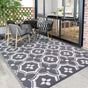 Outdoor Reversible Patio Mat Geometric Pattern V1142-LP601099523408923