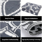 Outdoor Reversible Patio Mat Geometric Pattern V1142-LP601099523408923