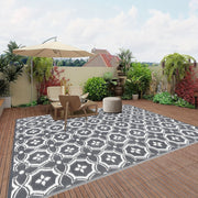 Outdoor Reversible Patio Mat Geometric Pattern V1142-LP601099523408923