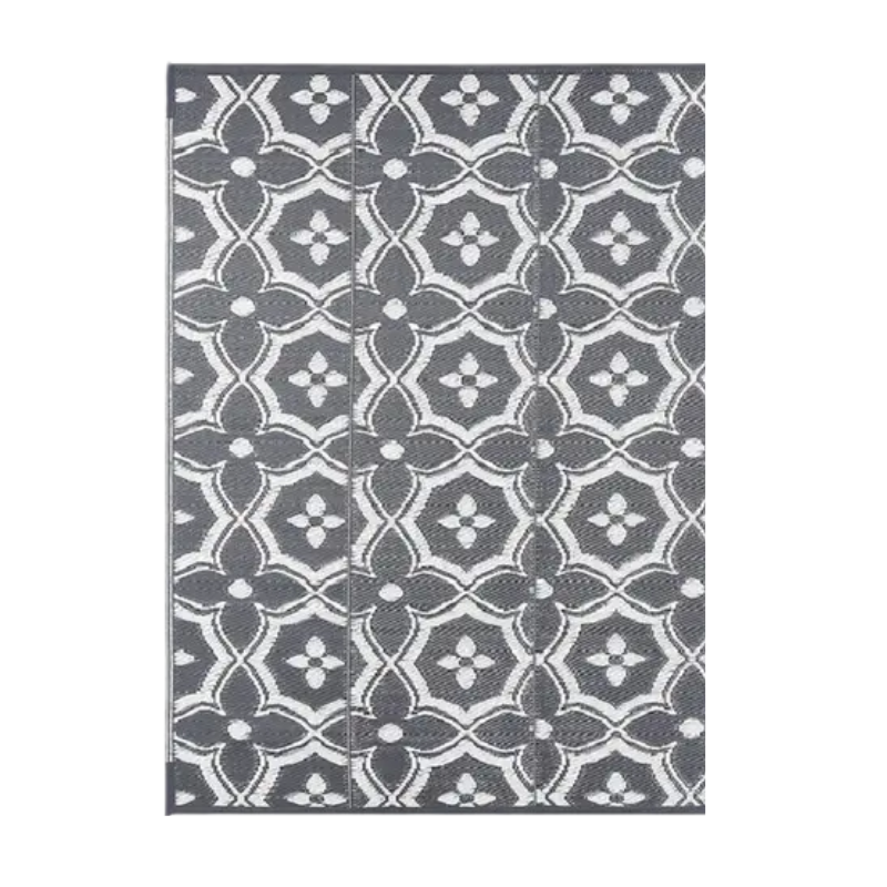 Outdoor Reversible Patio Mat Geometric Pattern V1142-LP601099523408923