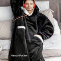 Flannel Hooded TV Blanket for Winter Warmth V1142-LP601099524946573