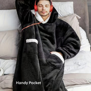 Flannel Hooded TV Blanket for Winter Warmth V1142-LP601099524946573
