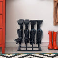 Black Metal Shoe Rack Organizer for Entryway V1142-LP601099526455996