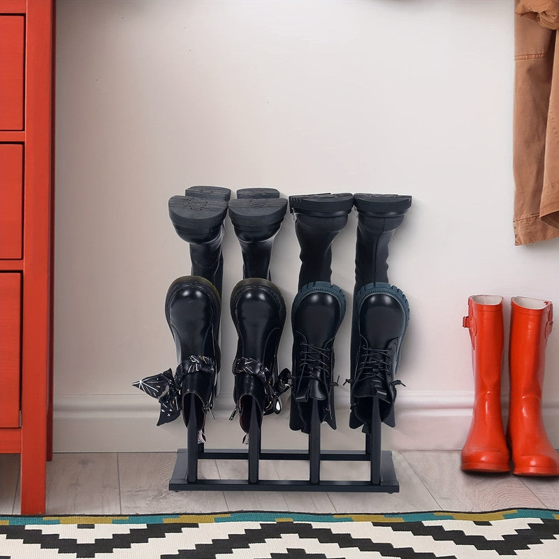 Black Metal Shoe Rack Organizer for Entryway V1142-LP601099526455996