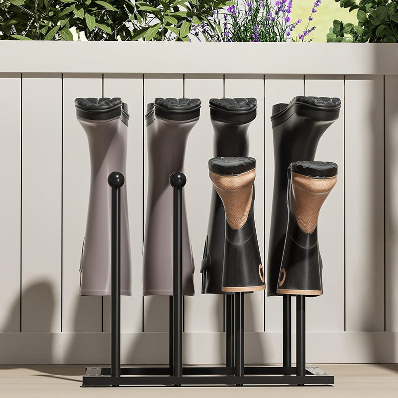 Black Metal Shoe Rack Organizer for Entryway V1142-LP601099526455996