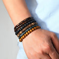 Men's Vintage PU Leather Bracelet Set (36pcs) V1142-LP601099526838909