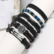 Men's Vintage PU Leather Bracelet Set (36pcs) V1142-LP601099526838909