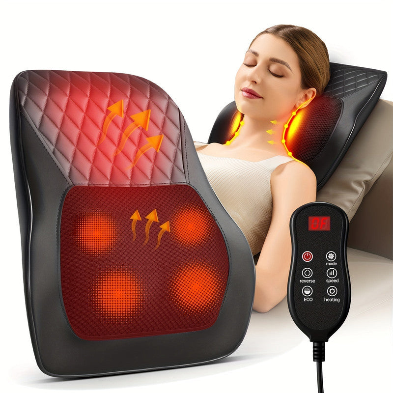 Heated Neck & Back Massager Pillow V1142-LP601099546806314