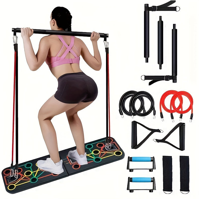 Push-Up Board Set with Resistance Bands V1142-LP601099548223924