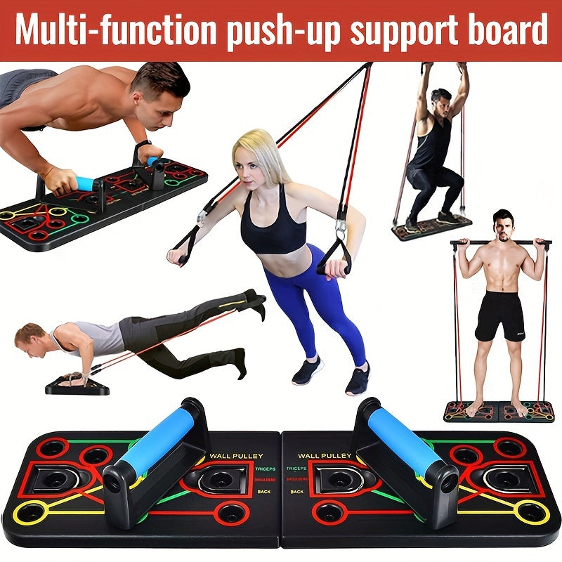 Push-Up Board Set with Resistance Bands V1142-LP601099548223924