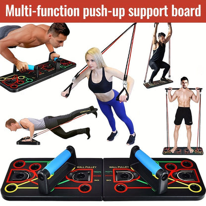 Push-Up Board Set with Resistance Bands V1142-LP601099548223924