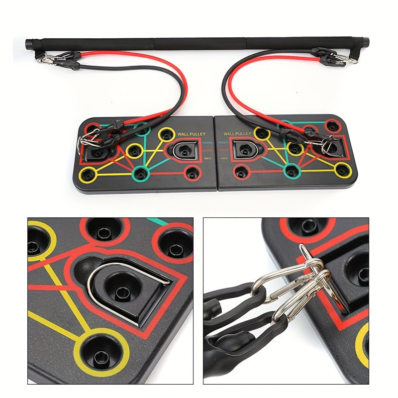 Push-Up Board Set with Resistance Bands V1142-LP601099548223924