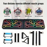 Push-Up Board Set with Resistance Bands V1142-LP601099548223924