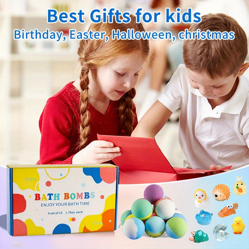 Surprise Toy Bath Bombs for Kids (15-Pack) V1142-LP601099550476453