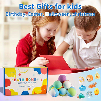 Surprise Toy Bath Bombs for Kids (15-Pack) V1142-LP601099550476453