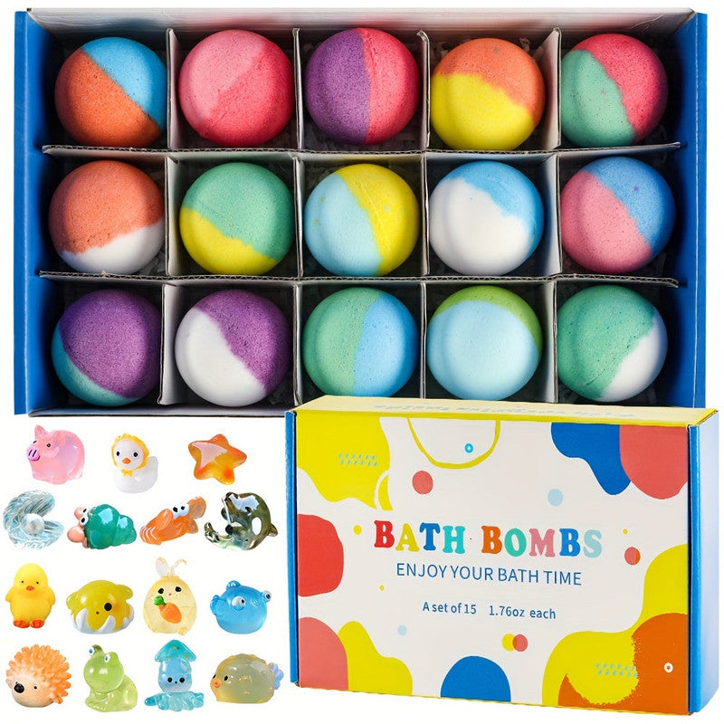 Surprise Toy Bath Bombs for Kids (15-Pack) V1142-LP601099550476453