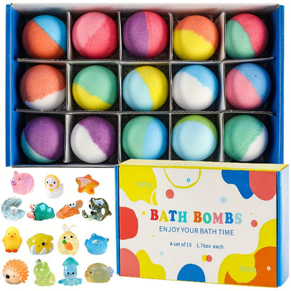 Surprise Toy Bath Bombs for Kids (15-Pack) V1142-LP601099550476453
