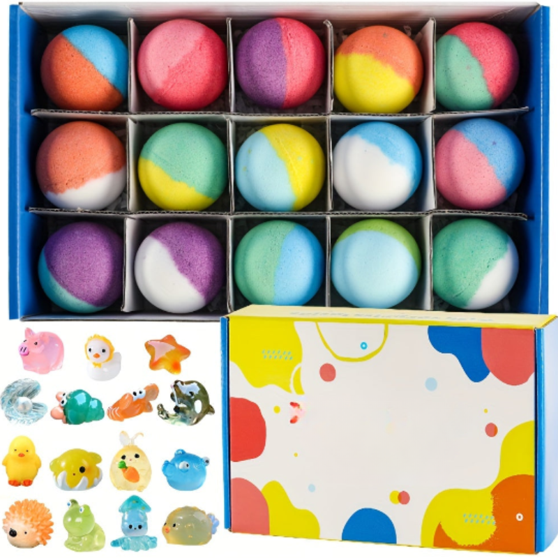 Surprise Toy Bath Bombs for Kids (15-Pack) V1142-LP601099550476453