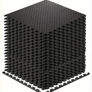 Interlocking Black EVA Fitness Mats Set (20pcs) V1142-LP601099557752782